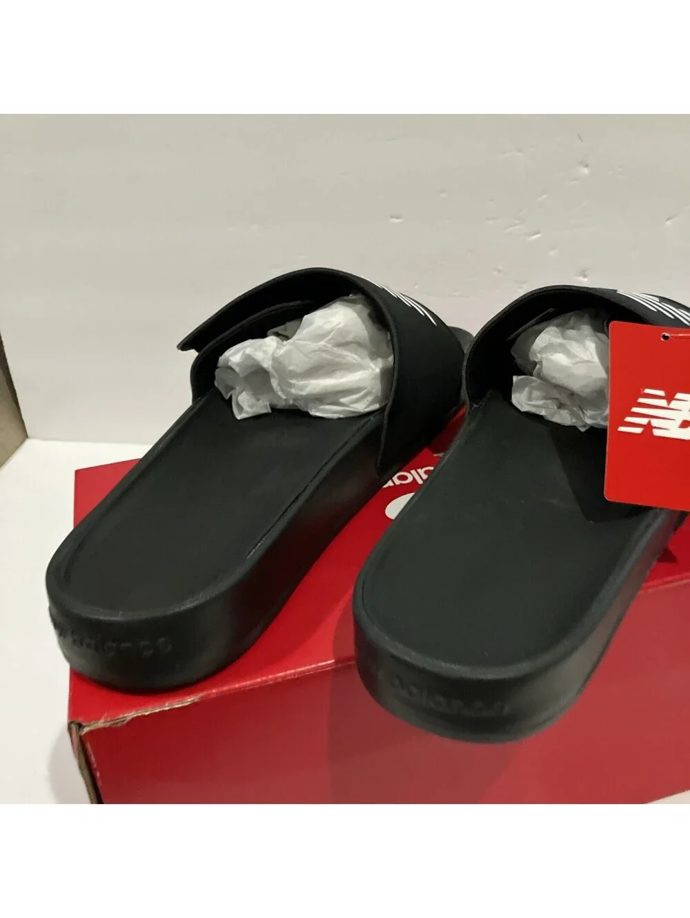 New Balance Fuel Cell Slide Men's Size  13 D Black White Recovery Sandals NEW